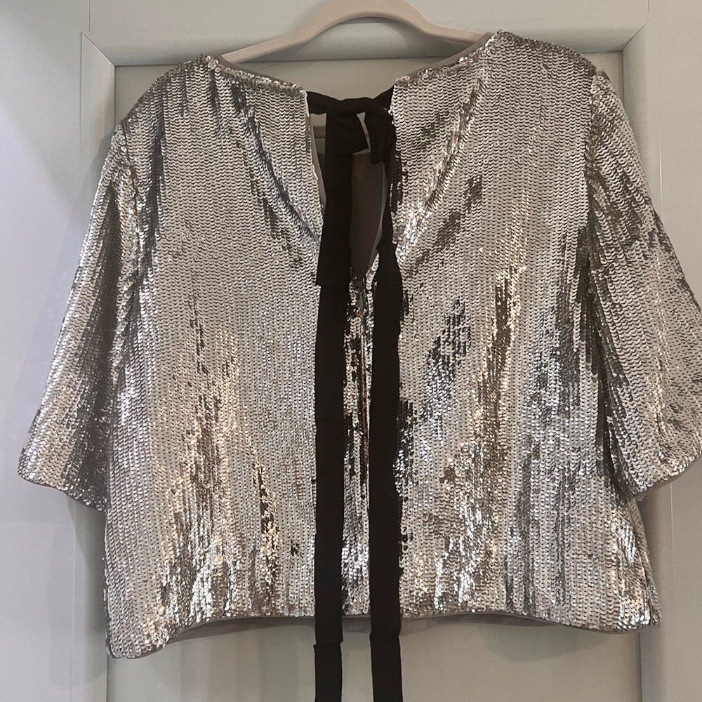 J Crew silver sequins - Picture 6 of 6